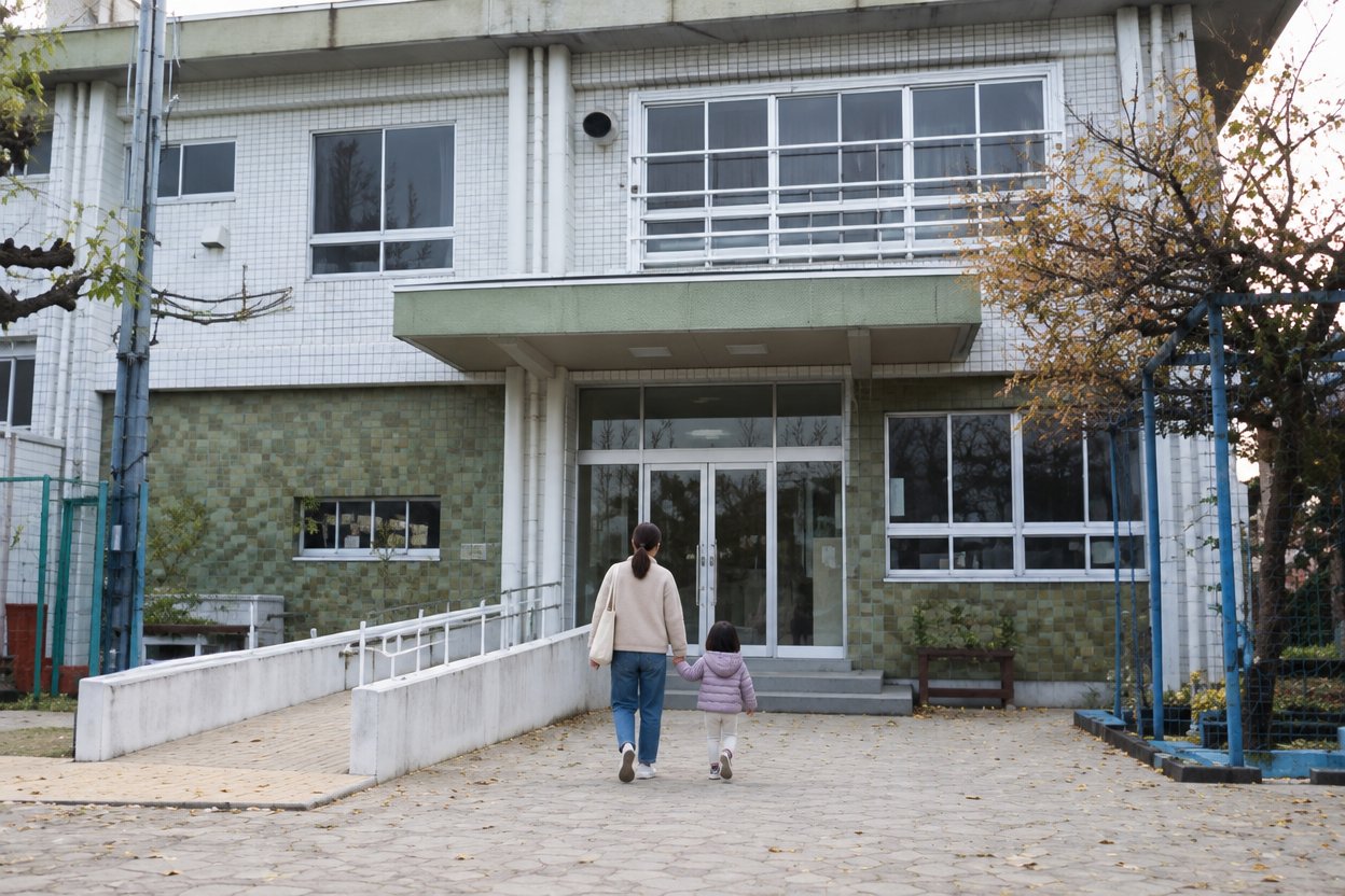 津島市 中央児童館の外観