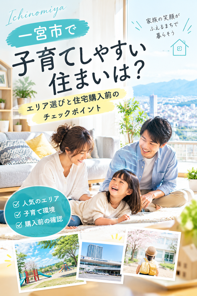 一宮市で子育てしやすい住まいは？エリア選びと住宅購入前のチェックポイント