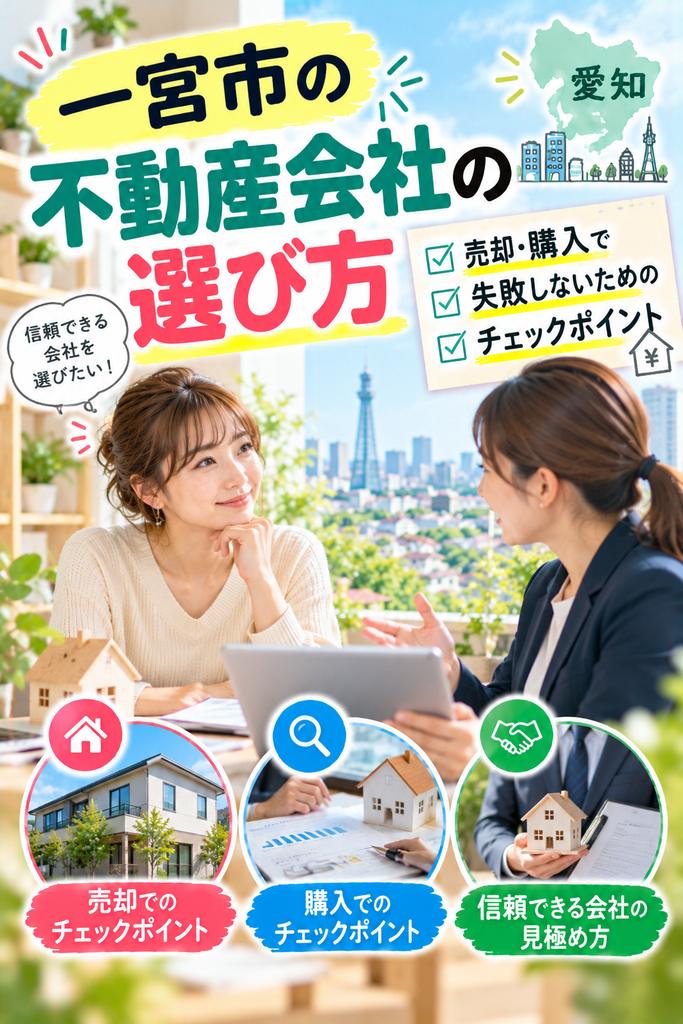 一宮市の不動産会社の選び方｜売却・購入で失敗しないためのチェックポイント