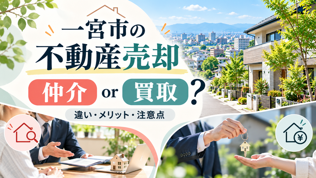 一宮市の不動産売却は仲介と買取どっちがいい？違い・メリット・注意点を比較【愛知】