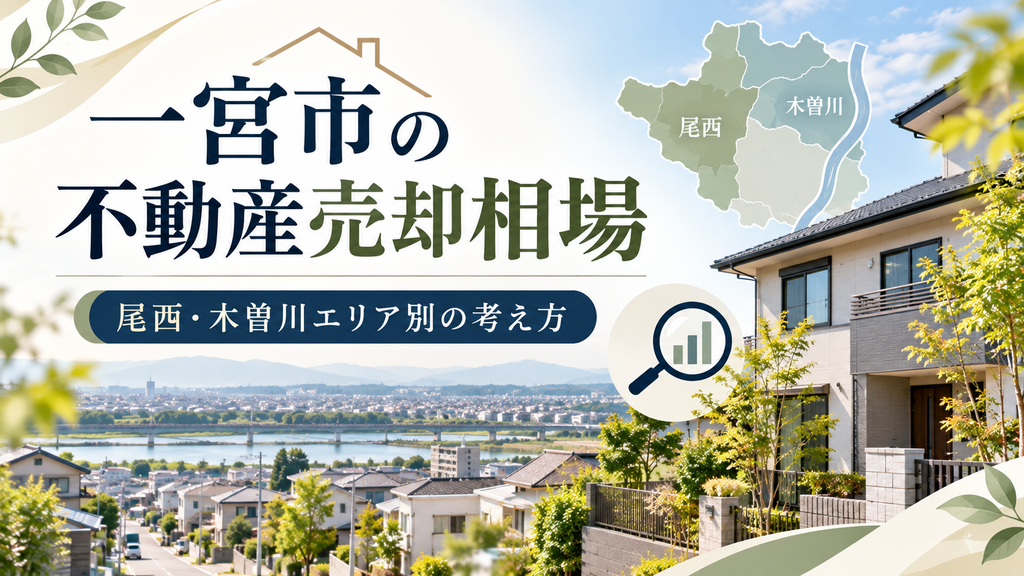 一宮市の不動産売却相場はどう調べる？尾西・木曽川エリア別の査定考え方