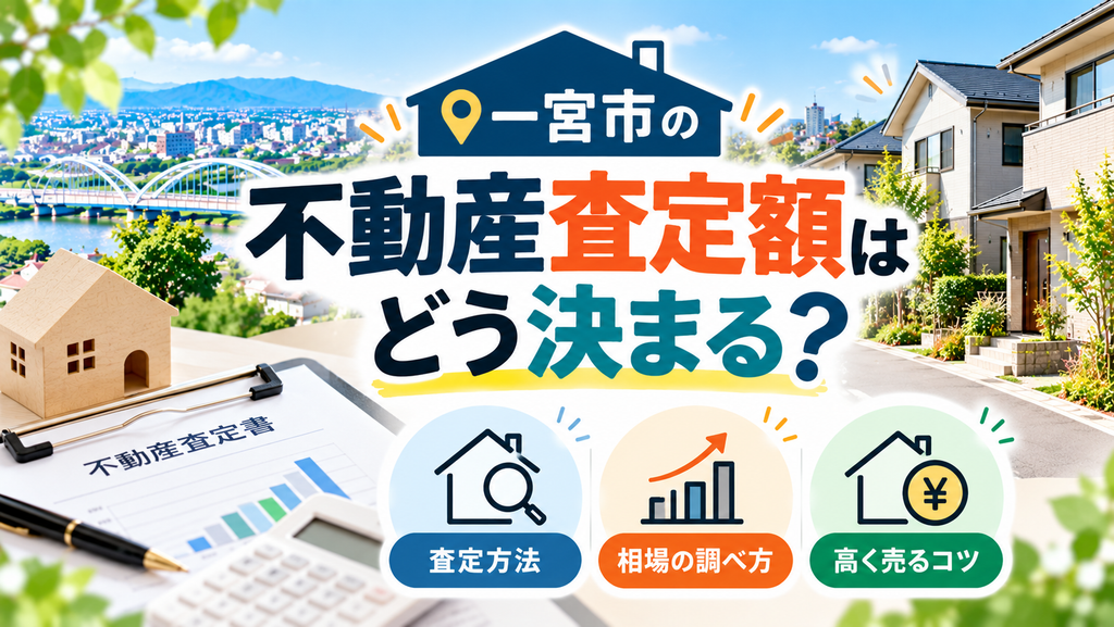 一宮市の不動産査定額はどう決まる？査定方法・相場の調べ方・高く売るコツ
