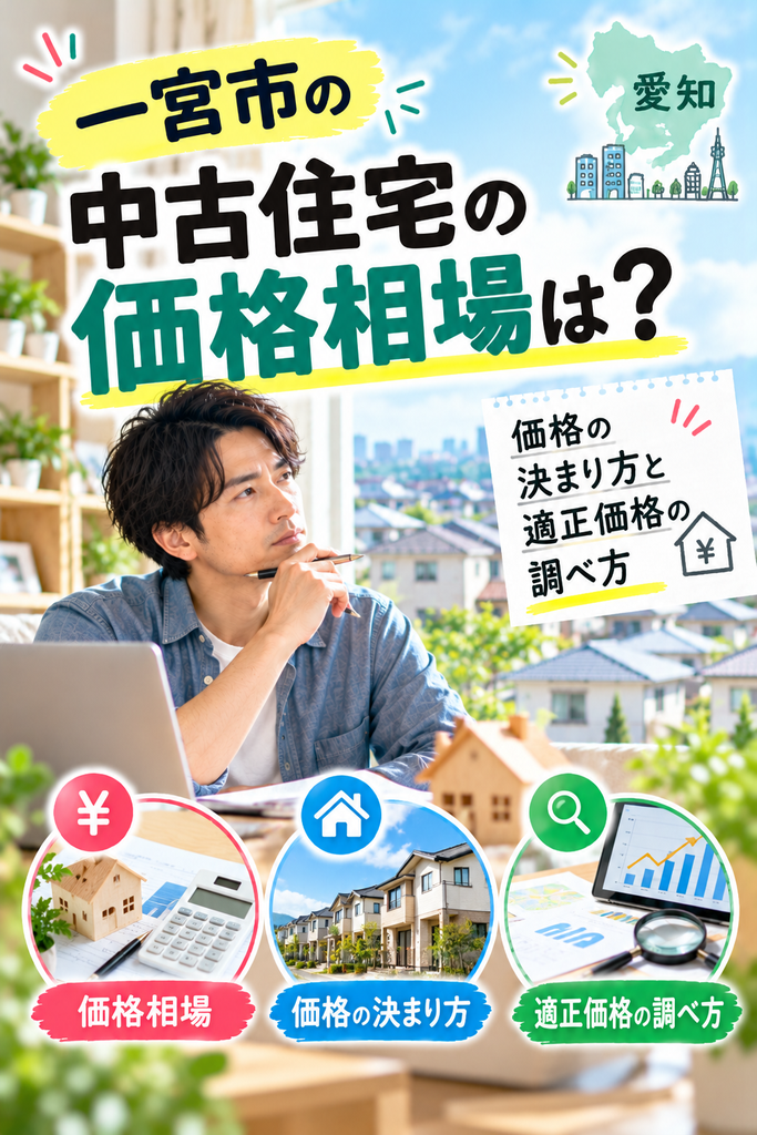 一宮市の中古住宅の価格相場は？価格の決まり方と適正価格の調べ方