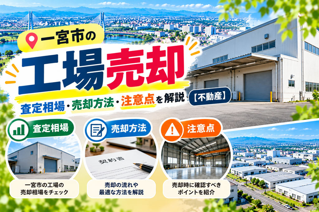 一宮市の工場売却｜査定相場・売却方法・注意点を解説【不動産】