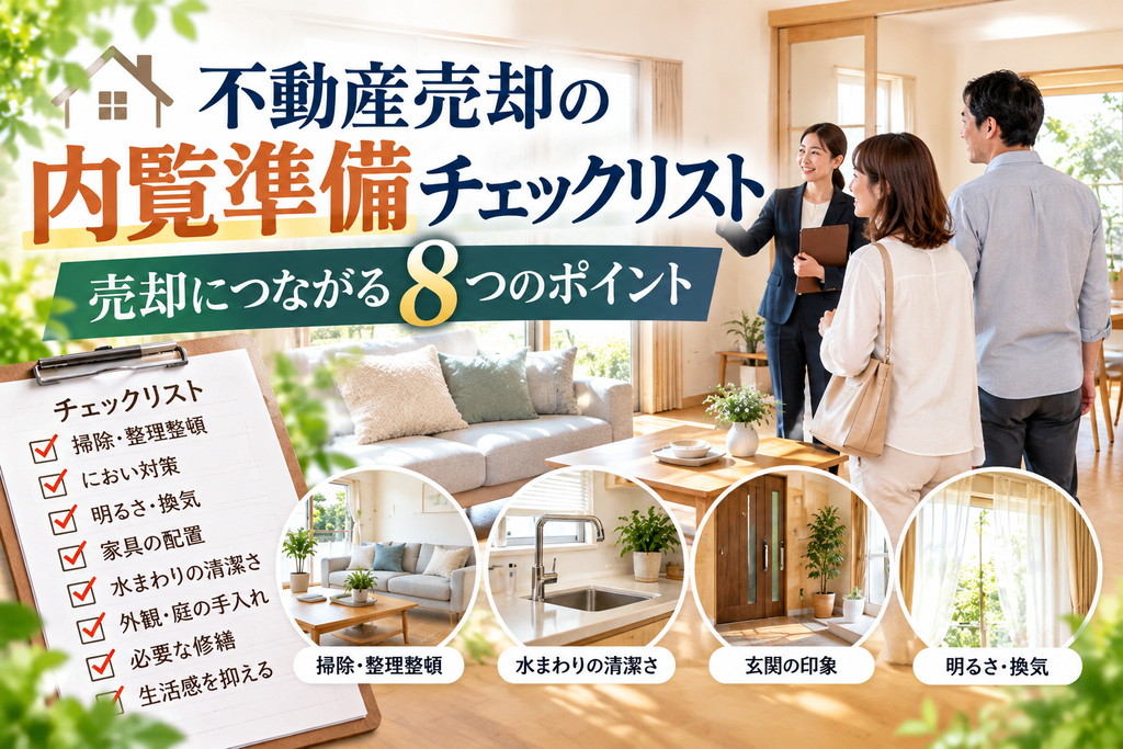 不動産売却の内覧準備チェックリスト｜売却につながる8つのポイント