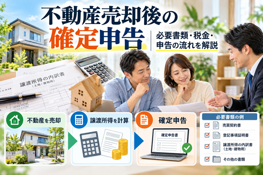 不動産売却後の確定申告｜必要書類・税金・申告の流れを解説