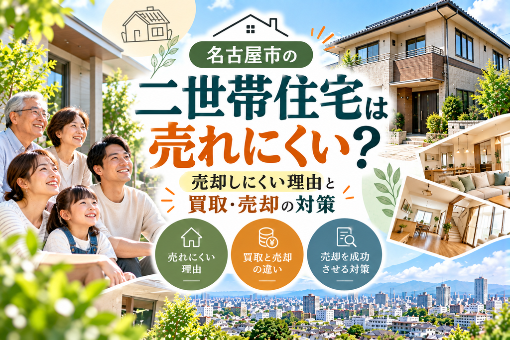 二世帯住宅は売れにくい？売却しにくい理由と買取・売却の対策【愛知】