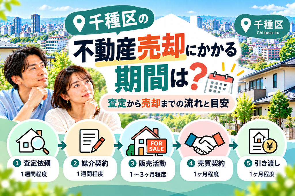 千種区の不動産売却にかかる期間は？査定から売却までの流れと目安