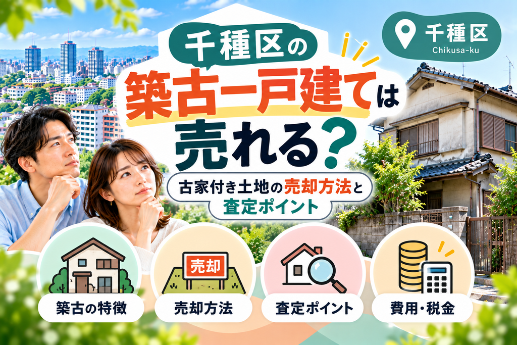 千種区の築古一戸建ては売れる？古家付き土地の売却方法と査定ポイント