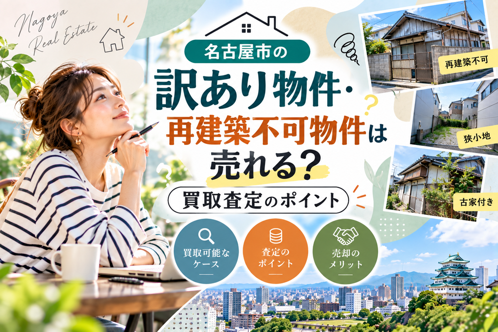 名古屋市の訳あり物件・再建築不可物件は売れる？買取査定のポイント