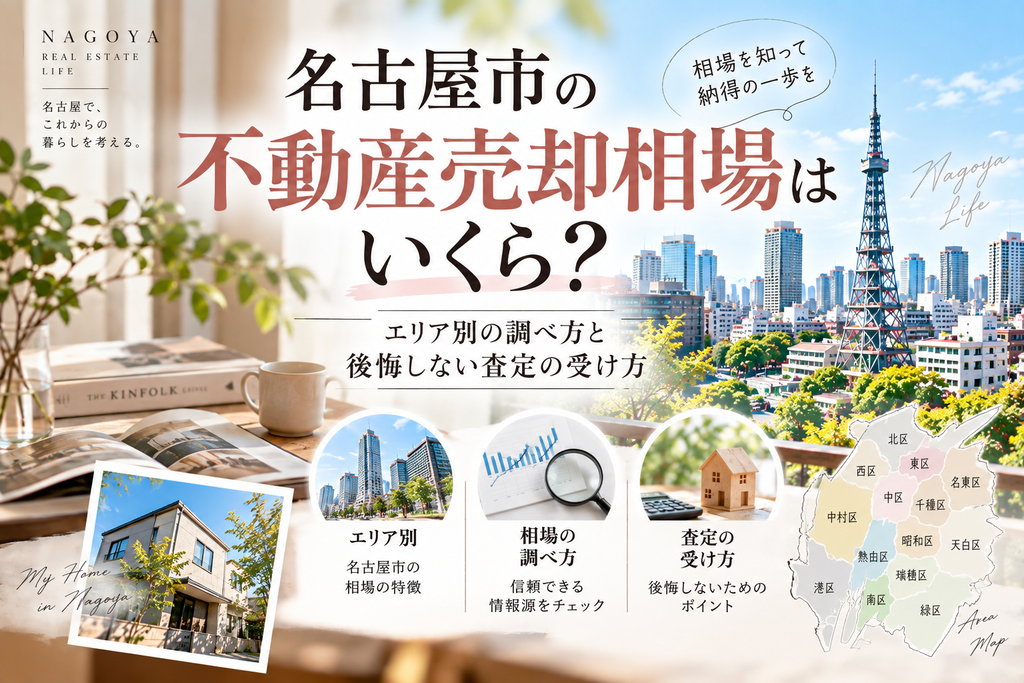 名古屋市の不動産売却相場はいくら?エリア別の調べ方と後悔しない査定の受け方