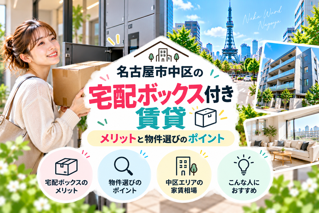 名古屋市中区の宅配ボックス付き賃貸｜メリットと物件選びのポイント