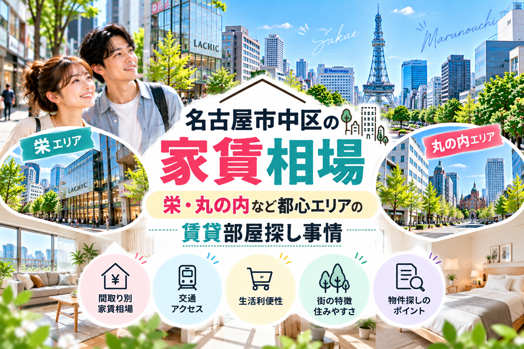 名古屋市中区の家賃相場｜栄・丸の内など都心エリアの賃貸部屋探し事情