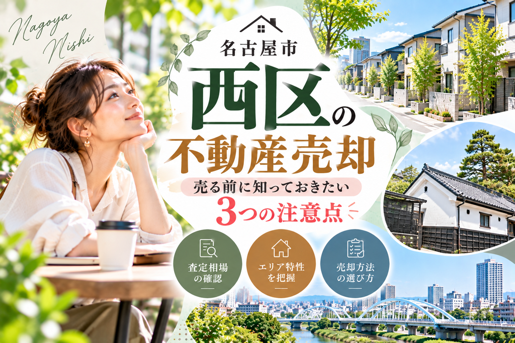 名古屋市西区の不動産売却｜売る前に知っておきたい3つの注意点