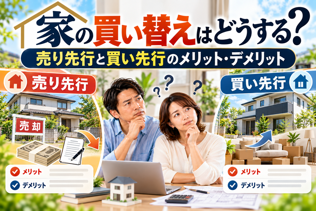 家の買い替えはどうする？売り先行と買い先行のメリット・デメリット