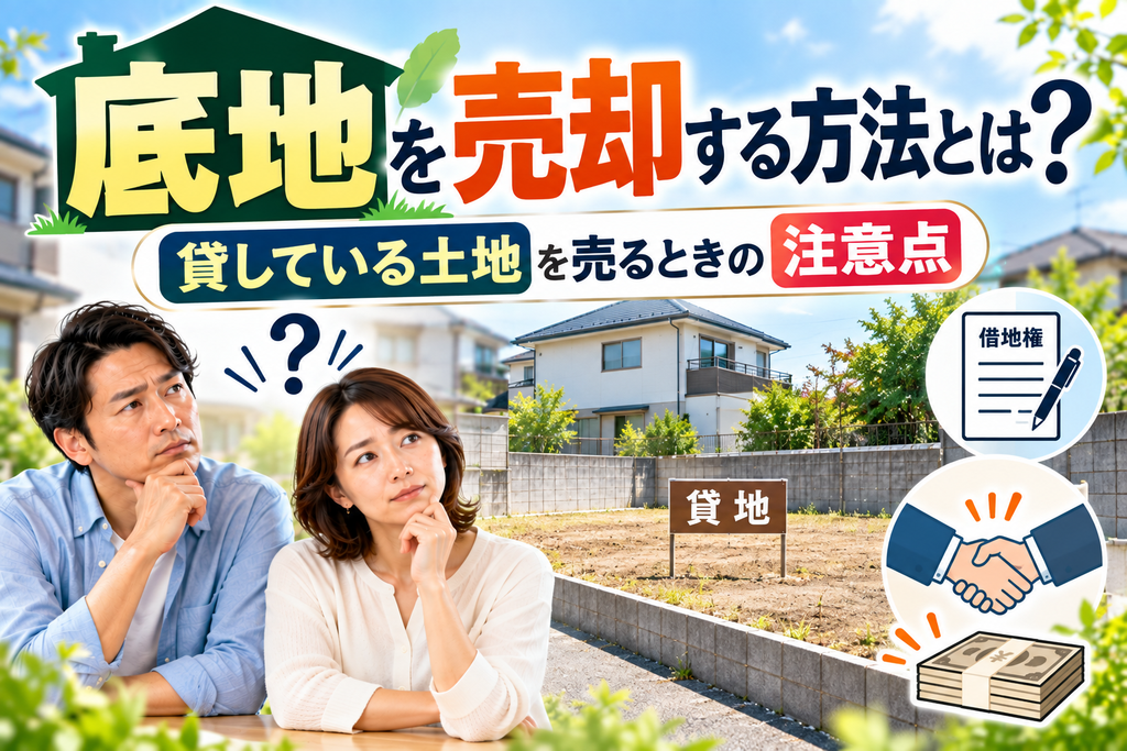 底地を売却する方法とは？貸している土地を売るときの注意点