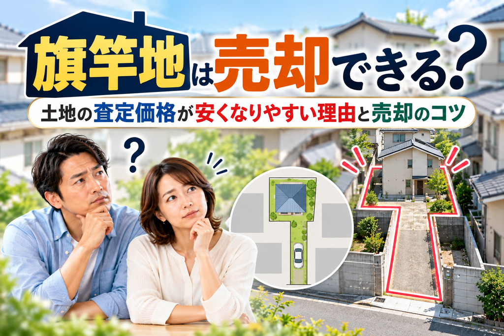 旗竿地は売却できる？土地の査定価格が安くなりやすい理由と売却のコツ